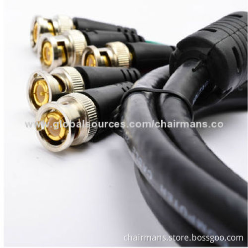 VGA to 5 BNC Monitor Cable with 1.8-50m, Gold-plated